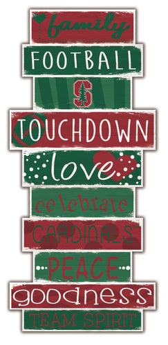 Stanford Cardinal Celebrations Stack Wood Sign -24