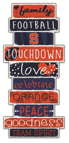 Syracuse Orange Celebrations Stack Wood Sign -24