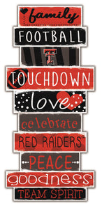 Texas Tech Red Raiders Celebrations Stack Wood Sign -24"