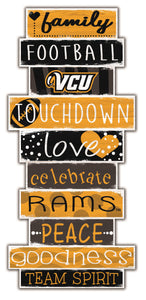 VCU Rams Celebrations Stack Wood Sign -24"