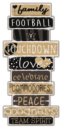 Vanderbilt Commodores Celebrations Stack Wood Sign -24