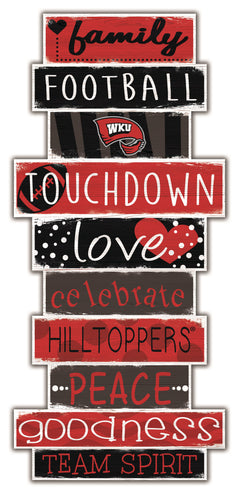 Western Kentucky Hilltoppers Celebrations Stack Wood Sign -24