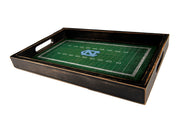 North Carolina Tar Heels Football Field Wood Tray