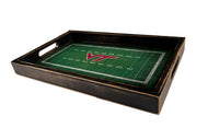 Virginia Tech Hokies Football Field Wood Tray