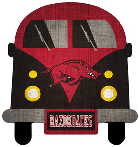 Arkansas Razorbacks Team Bus Sign