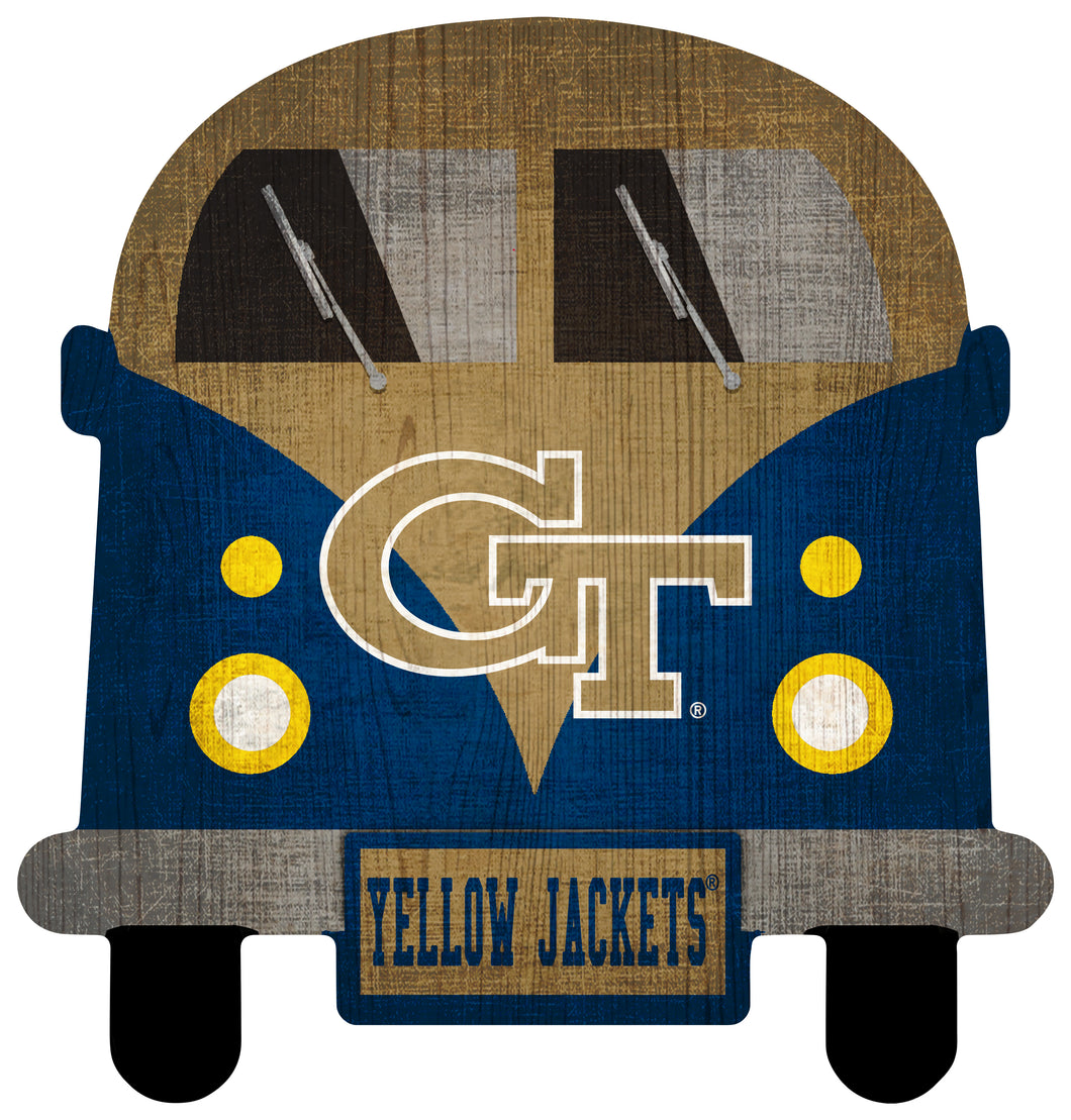 Georgia Tech Yellowjackets Team Bus Sign