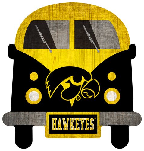 Iowa  Hawkeyes Team Bus Sign
