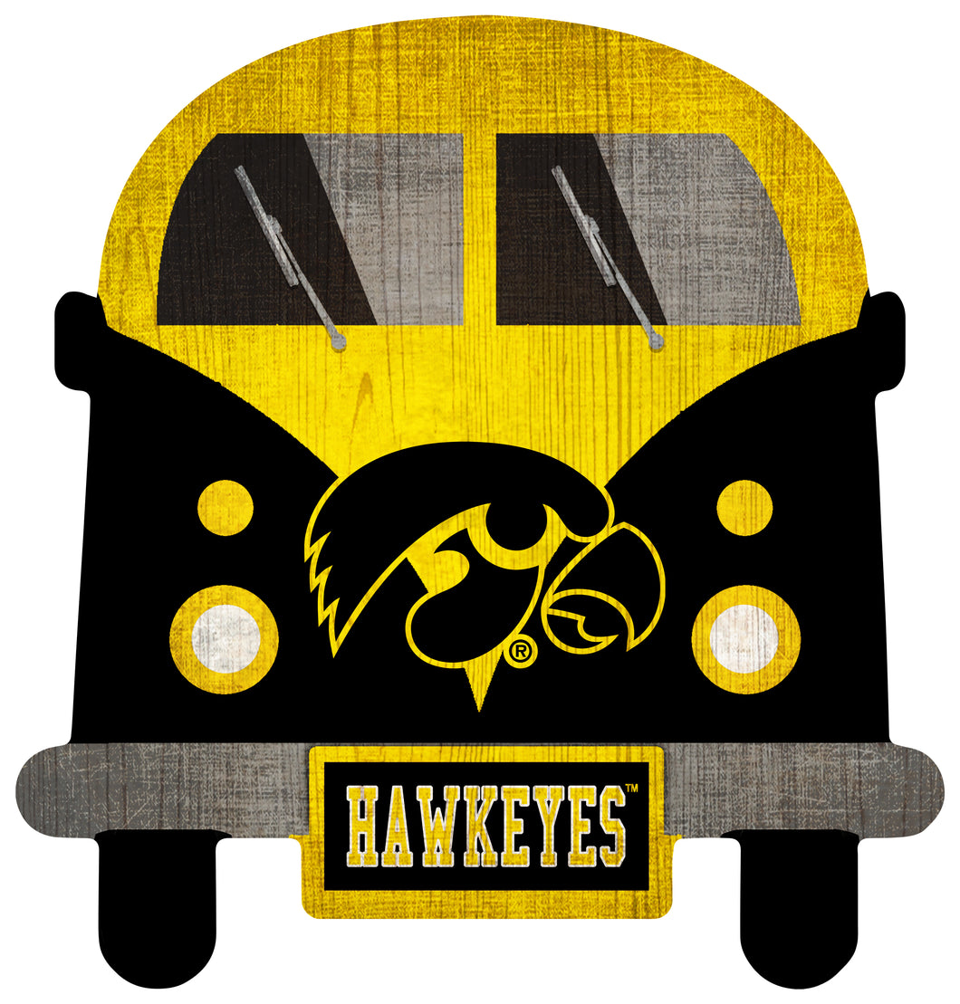 Iowa  Hawkeyes Team Bus Sign