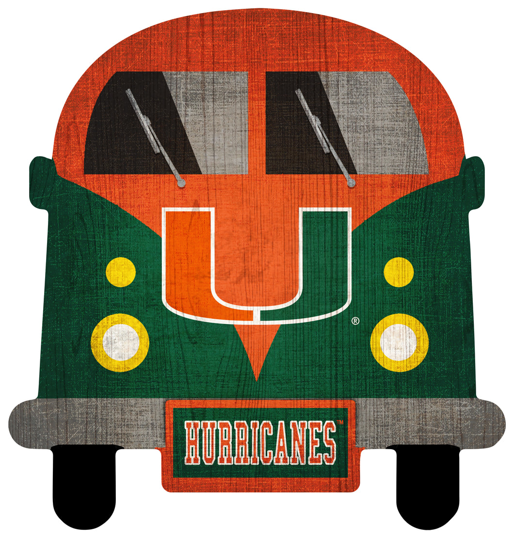 Miami Hurricanes Team Bus Sign