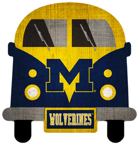 Michigan Wolverines Team Bus Sign