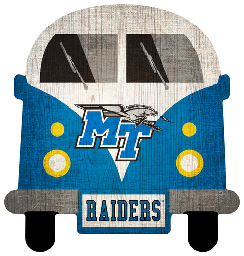 Middle Tennessee State  Blue Raiders Team Bus Sign
