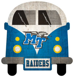 Middle Tennessee State  Blue Raiders Team Bus Sign