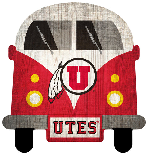 Utah Utes Team Bus Sign