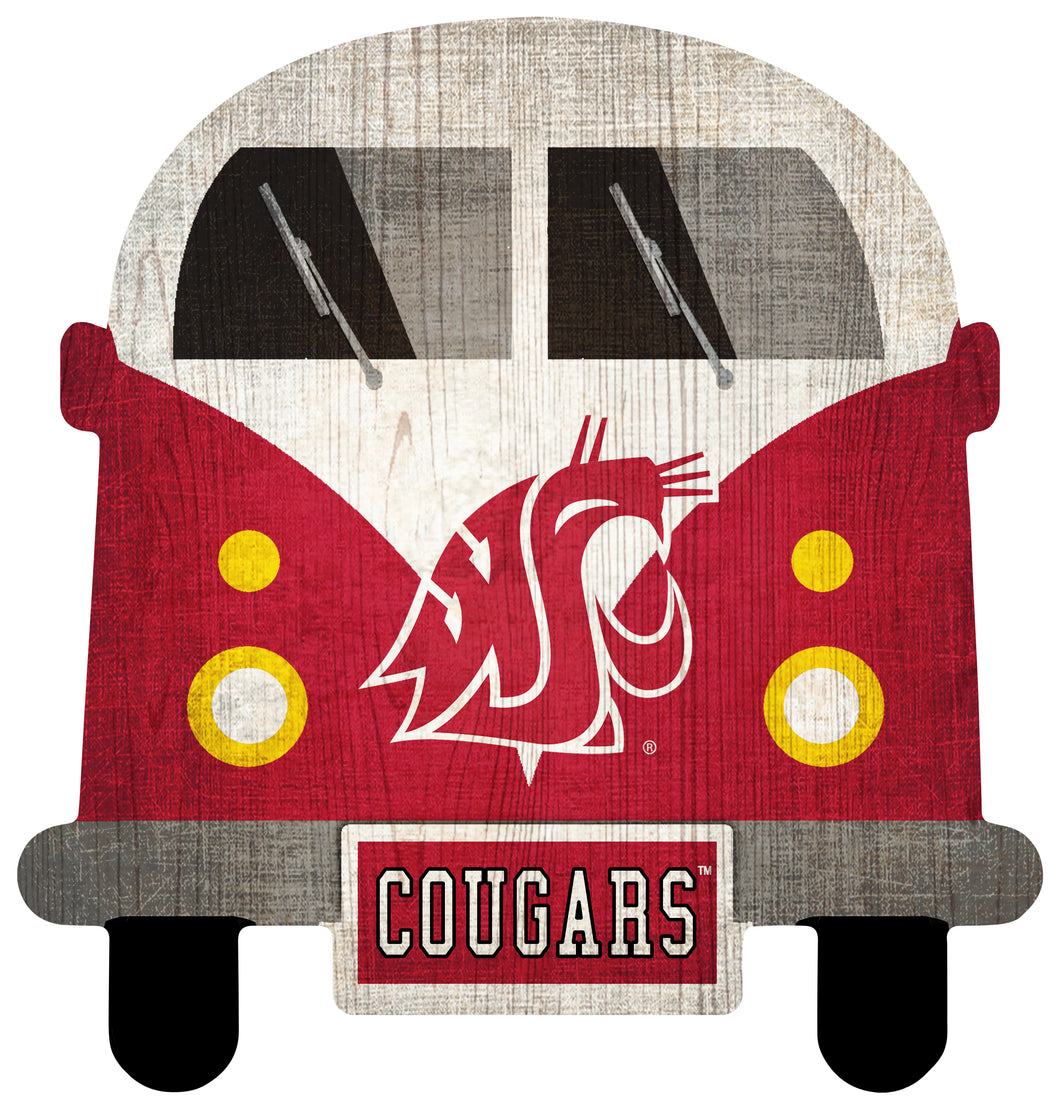 Washington State  Cougars Team Bus Sign