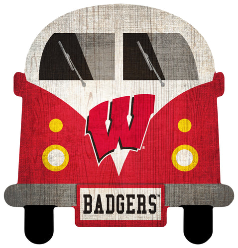 Wisconsin Badgers Team Bus Sign