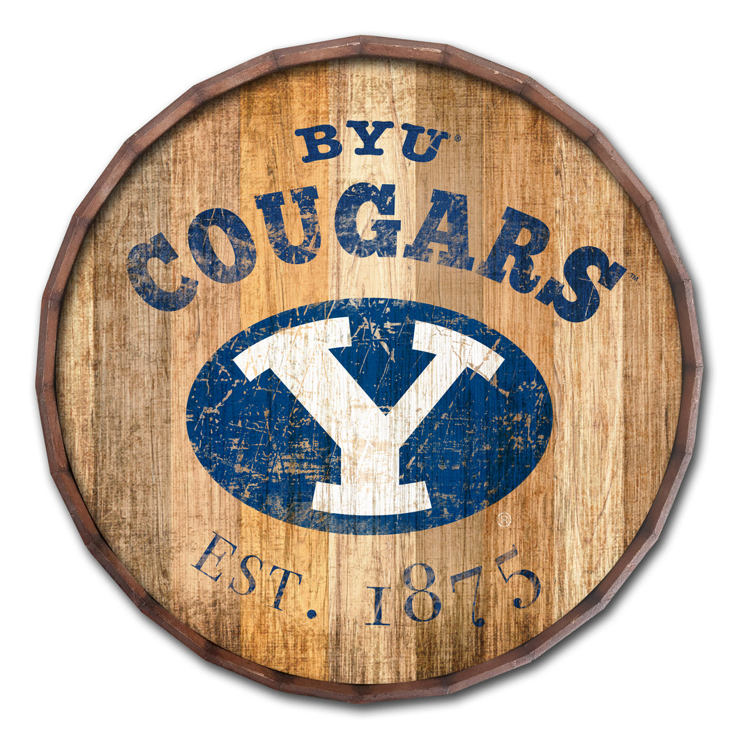 BYU Cougars Established Date Barrel Top