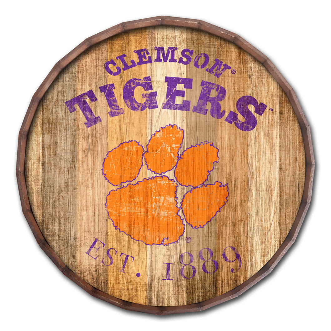 Clemson Tigers Established Date Barrel Top