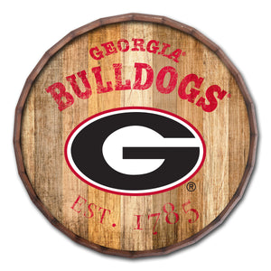 Georgia Bulldogs Established Date Barrel Top
