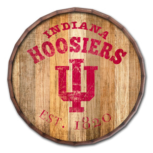Indiana Hoosiers Established Date Barrel Top