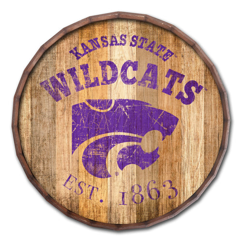 Kansas State Wildcats Established Date Barrel Top -16