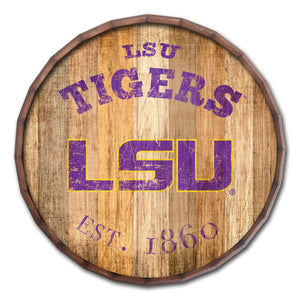 LSU Tigers Established Date Barrel Top