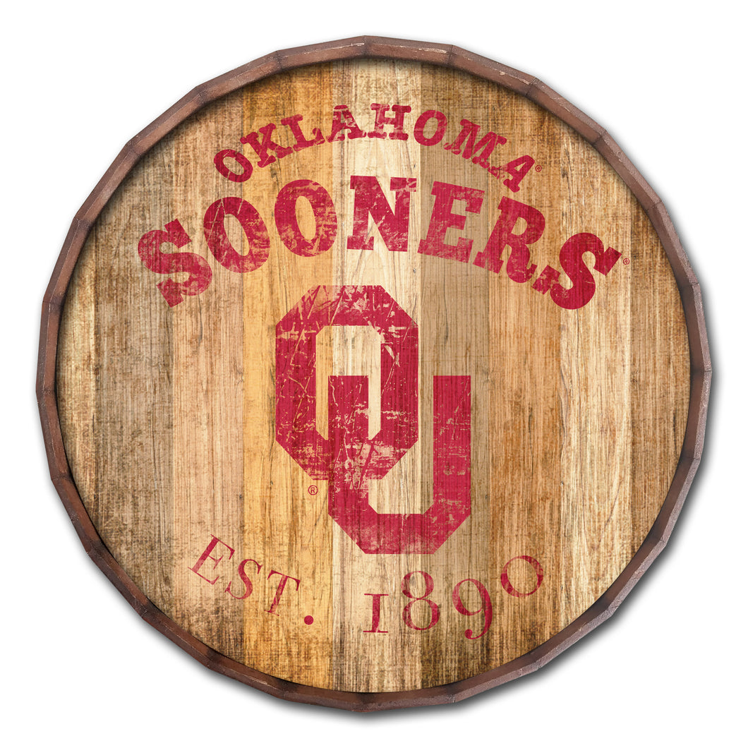 Oklahoma Sooners Established Date Barrel Top -16