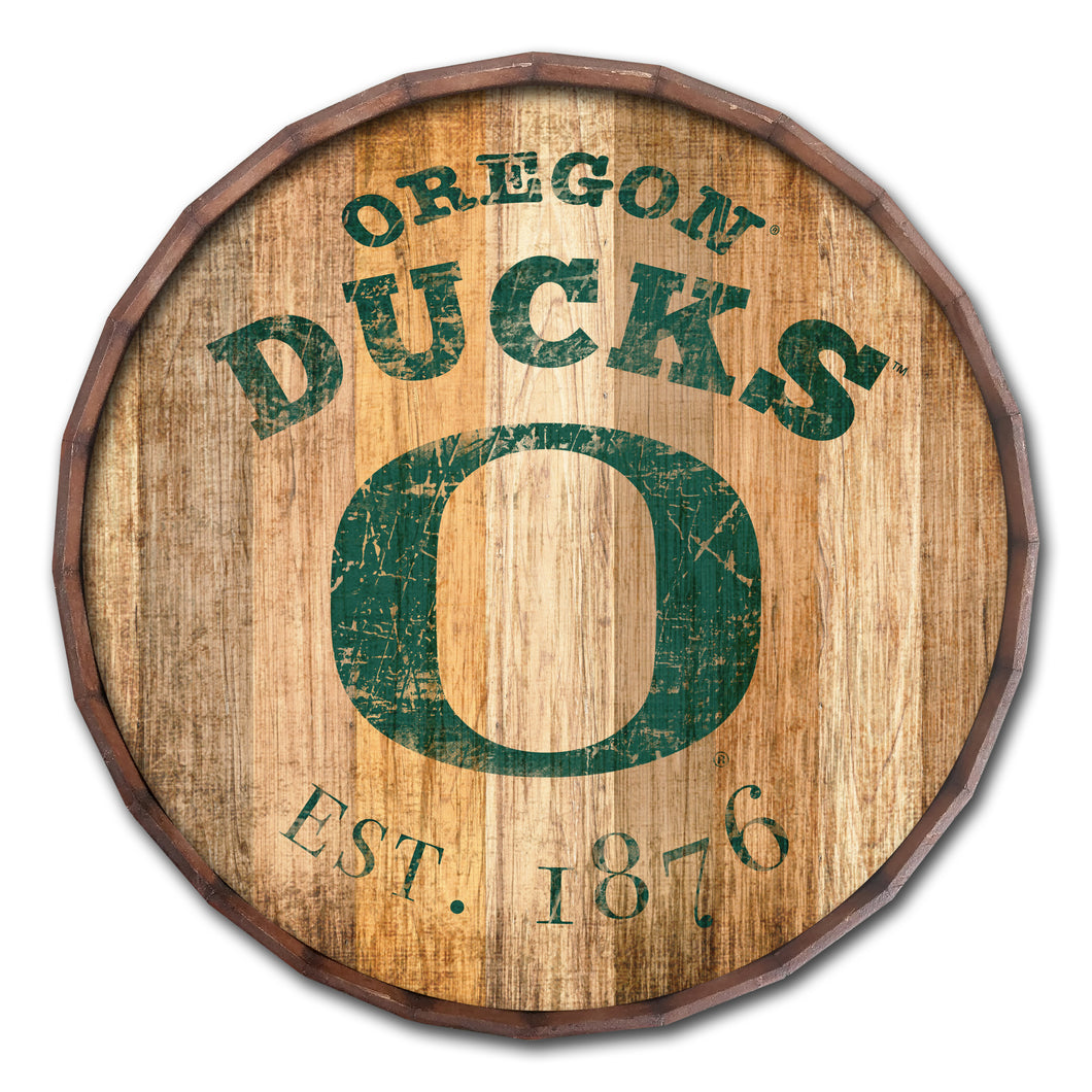 Oregon Ducks Established Date Barrel Top