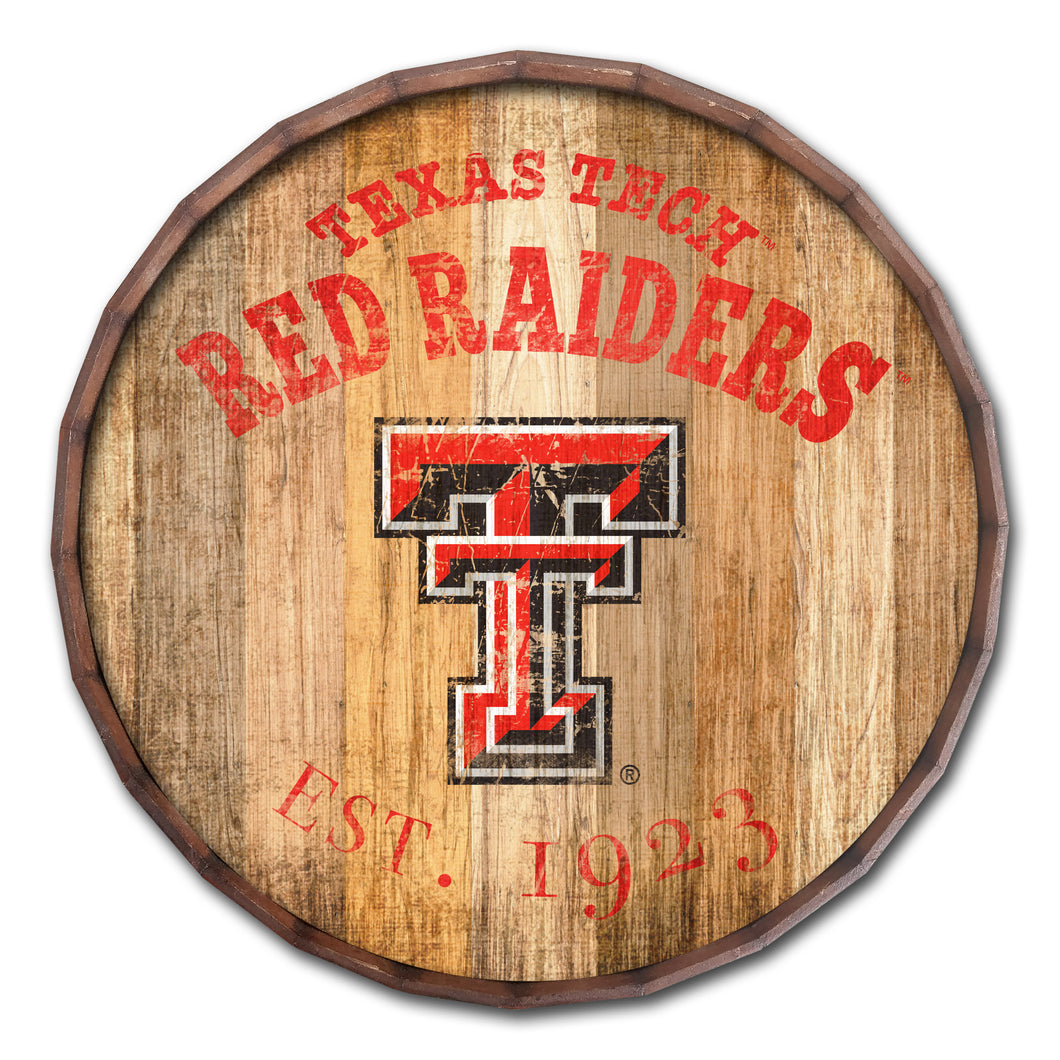 Texas Tech Red Raiders Established Date Barrel Top 