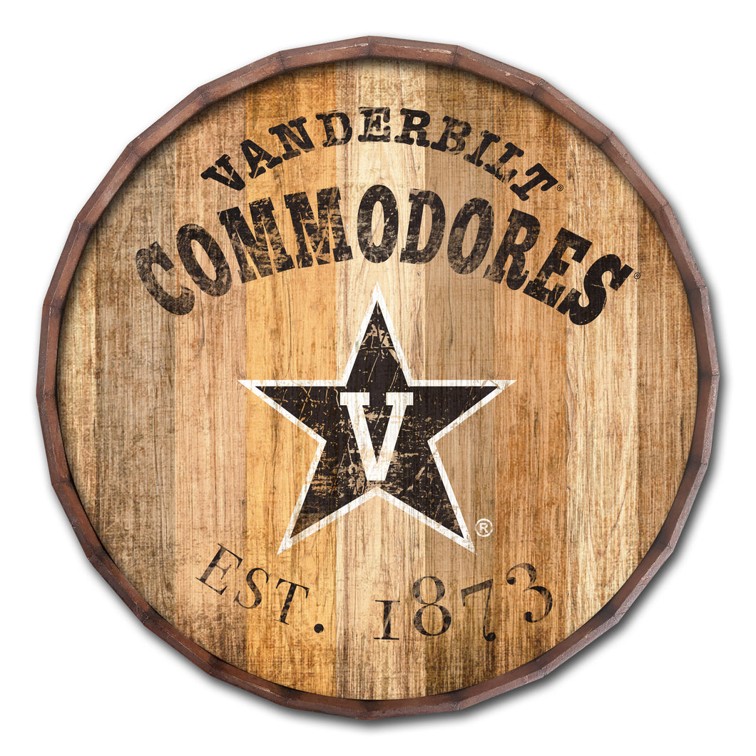 Vanderbilt Commodores Established Date Barrel Top