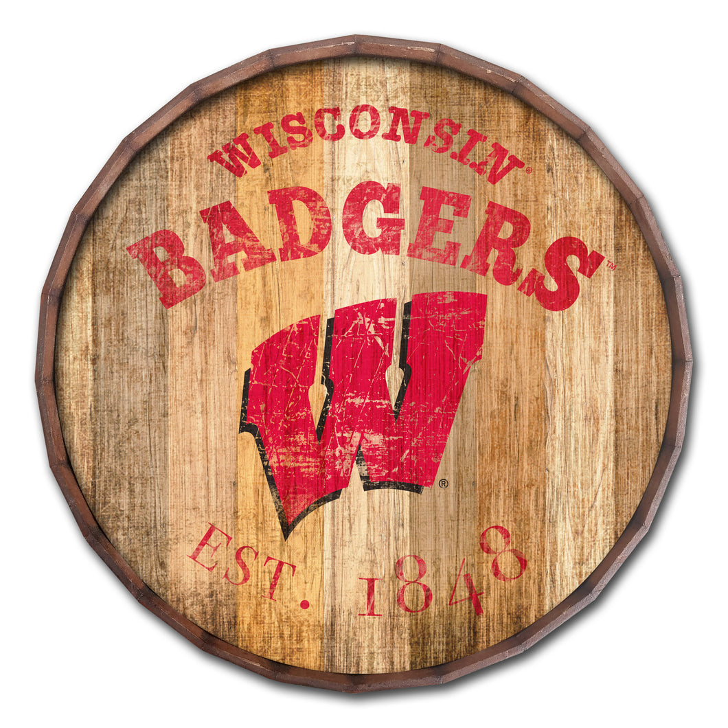 Wisconsin Badgers Established Date Barrel Top -16