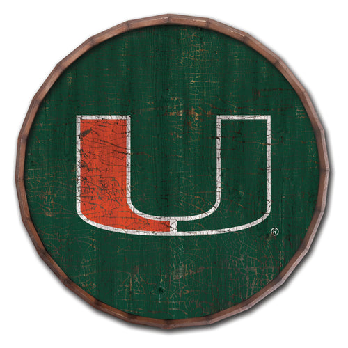Miami Hurricanes Cracked Color Barrel Top -16