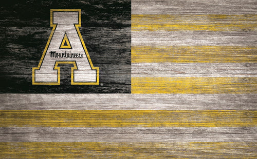 Appalachian State Mountaineers Distressed Flag Sign - 11