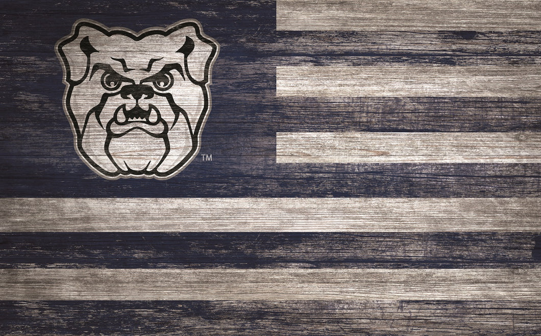 Butler Bulldogs Distressed Flag Sign - 11