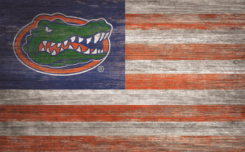 Florida Gators Distressed Flag Sign - 11