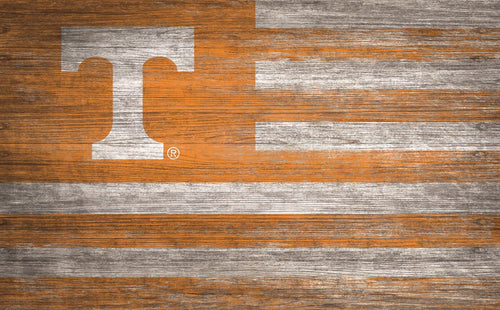 Tennessee Volunteers Distressed Flag Sign - 11