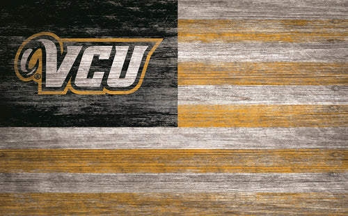 VCU Rams Distressed Flag Sign - 11