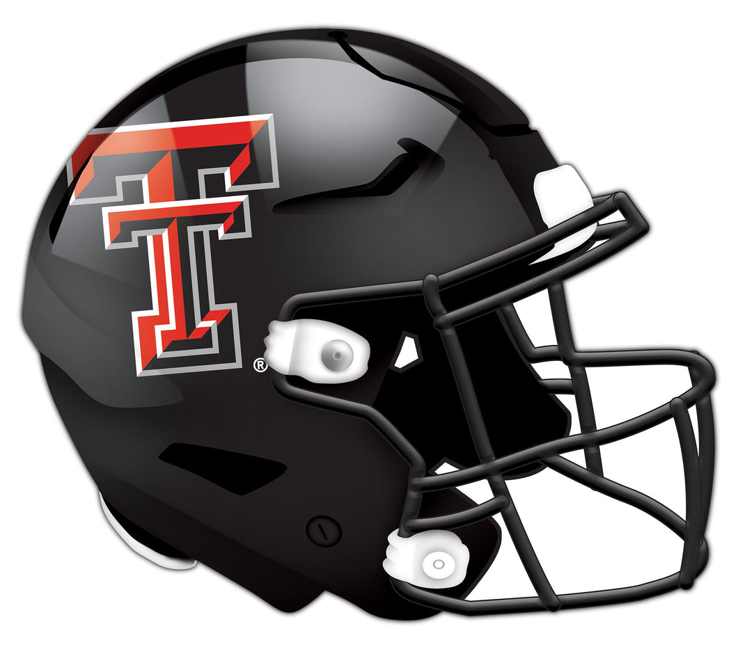 Texas Tech Red Raiders Authentic Wood Helmet Cutout 
