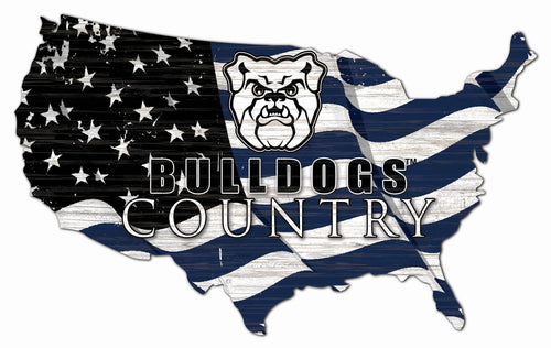 Butler Bulldogs USA Shape Flag Cutout