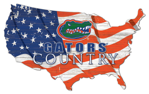 Florida Gators USA Shape Flag Cutout