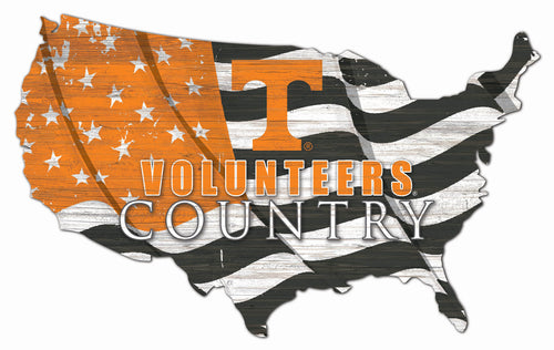 Tennessee Volunteers USA Shape Flag Cutout