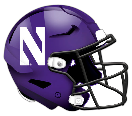 Northwestern Wildcats Authentic Helmet Cutout - 12