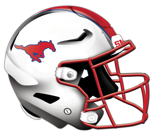 SMU Mustangs Authentic Helmet Cutout - 12