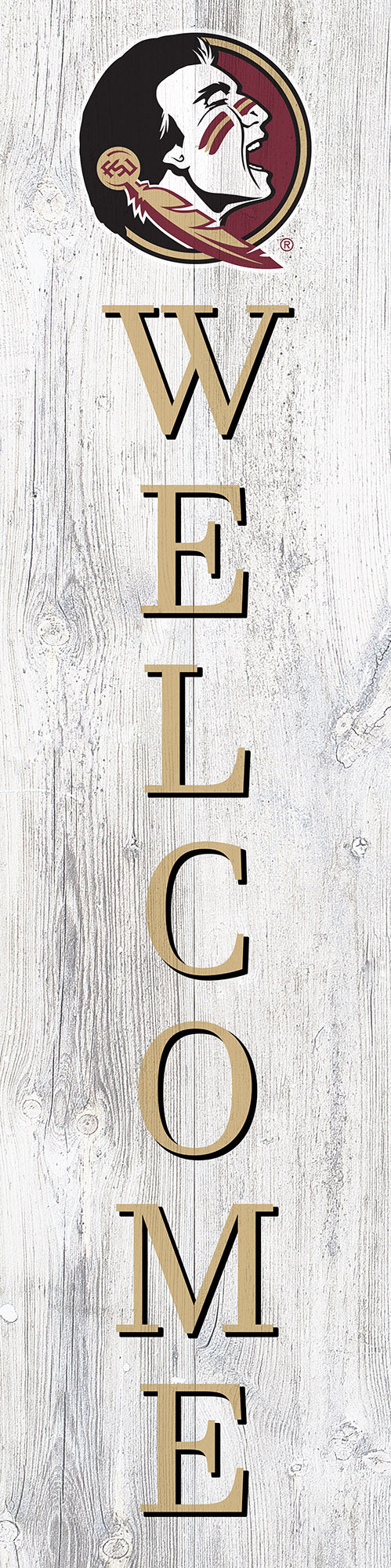 Florida State Seminoles Door Leaner Welcome Sign - 12
