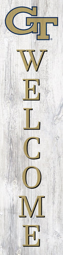 Georgia Tech Yellow Jackets Door Leaner Welcome Sign - 6