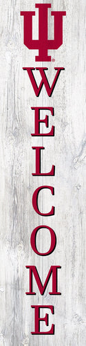 Indiana Hoosiers Door Leaner Welcome Sign - 6