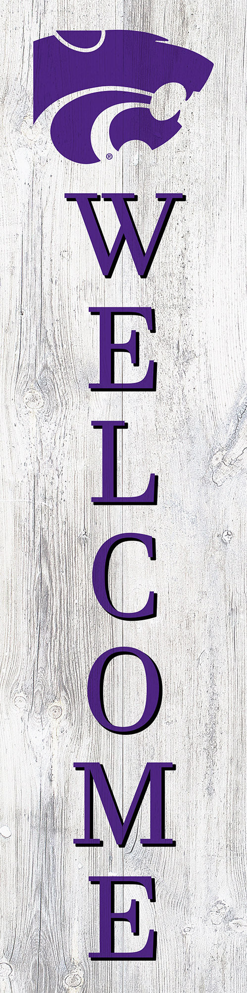 Kansas State Wildcats Door Leaner Welcome Sign - 12