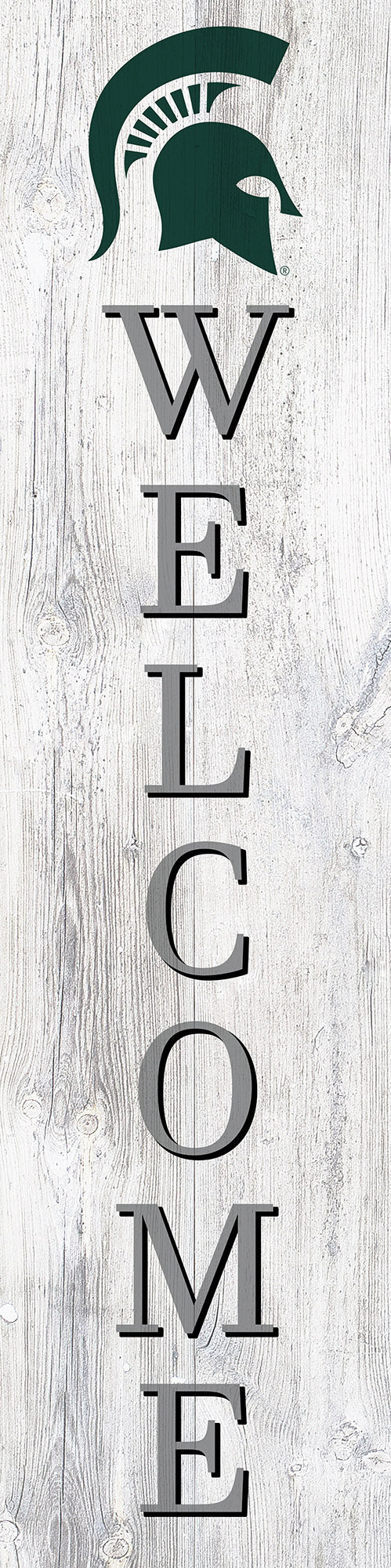 Michigan State Spartans Door Leaner Welcome Sign - 12