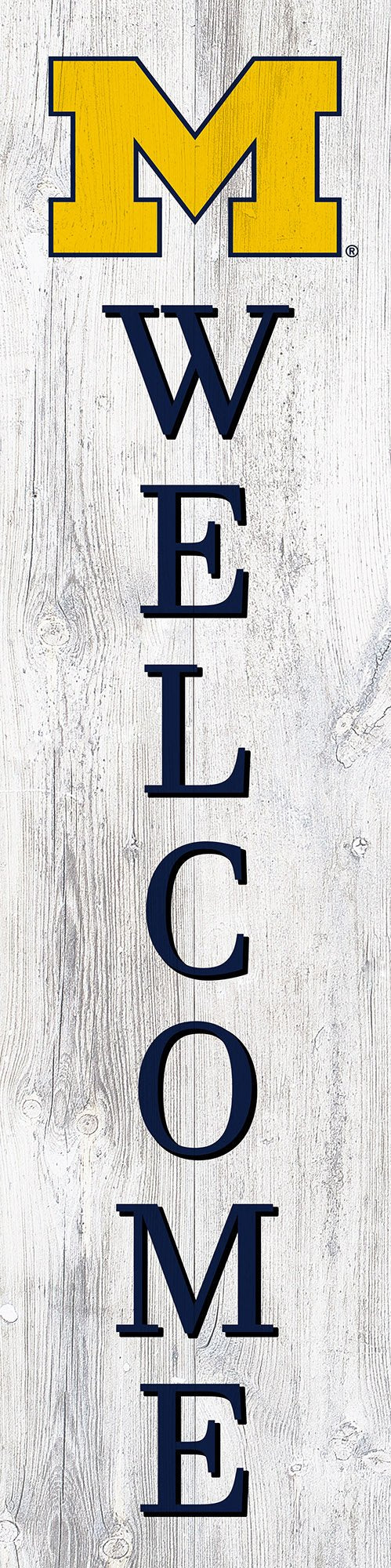 Michigan Wolverines Door Leaner Welcome Sign - 6