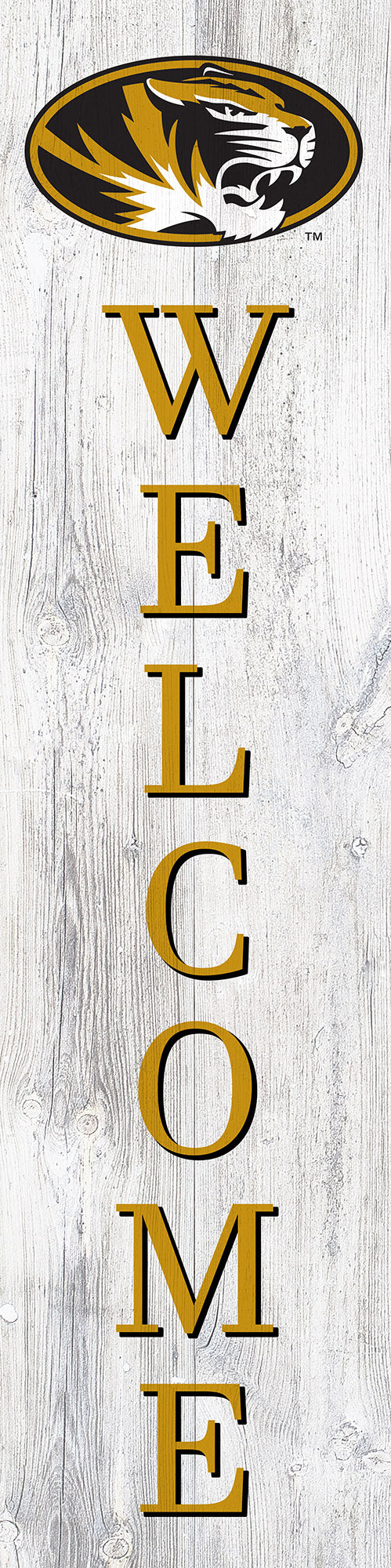 Missouri Tigers Door Leaner Welcome Sign - 12