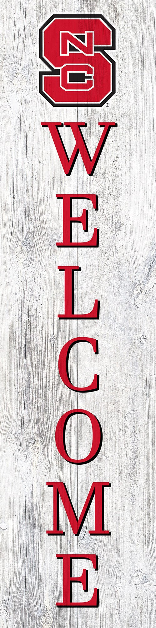 NC State Wolfpack Door Leaner Welcome Sign - 6